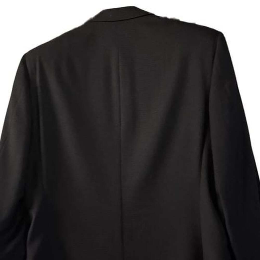 Canali Men's Black Gray Check Wool Sport Coat Jacket Blazer 42L - Picture 3 of 5